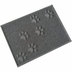 Kueatily Gris 30 * 40cm Tapis Pour Bac à Litière Tapis Imperméable D?Alimentation/de Bac à Litière Pour Chat Et Chien