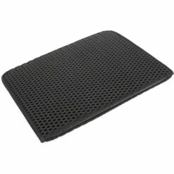 HAPPYSHOPPING Tapis De Litiere Pour Animaux De Compagnie EVA Tapis De Trappeur De Litiere Pour Chat Impermeable Et Lavable Tapis De Litiere Pour Chat Pliable Tapis Double Couche, Modele: Noir Extra Large - Modele:Noir Extra Large -Promos Litière et bac à litière Magasin 36740383 3