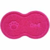 AIDUCHO Tapis De Litière En Forme De 8 Pour Chat 46 X 26 Cm(rose Rouge)