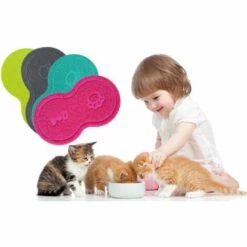 AIDUCHO Tapis De Litière En Forme De 8 Pour Chat 46 X 26 Cm(rose Rouge) -Promos Litière et bac à litière Magasin 37030282 4