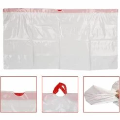 BETTERLIFE Lot De 10 Sacs De Litière Pour Chat Avec Cordons De Serrage Résistants Aux Rayures Pour Litière Moyenne Et Grande Taille (L, Blanc) -Promos Litière et bac à litière Magasin 37265345 4