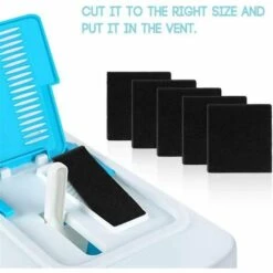 BETTERLIFE Lot De 6 Filtres De Rechange Pour Litière De Chat Carré Filtres à Charbon Pour Bac à Litière à Couvercle -Promos Litière et bac à litière Magasin 37265349 5