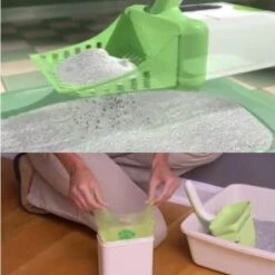 BETTERLIFE Pelle à Litière Pour Chat/Chien - Tamis Avec Pelle Profonde Neater Pet Shovel à Sable Outils De Nettoyage Avec Extra 30pcs Sacs Poubelles (Vert) -Promos Litière et bac à litière Magasin 37265351 3