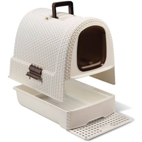 Bac à Litière Pour Chats 51x38,5x39,5 Cm Blanc Curver 6 Bac à Litière Pour Chats 51x38,5x39,5 Cm Blanc Curver – Image 5