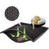 ECHOO Tapis De Litière, Tapis De Litière Pour Chat Sous-couches De Litière Tapis De Litière En Nid D'abeille Tapis De Litière Pour Chat En Nid D'abeille Imperméable à Double Couche -Promos Litière et bac à litière Magasin 38714940 1