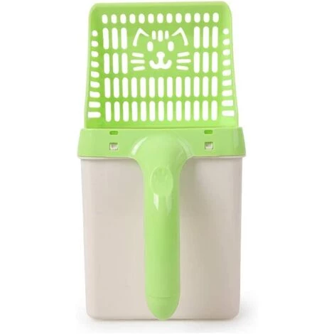 LONGZIMING Pelle à Litière Pour Chat,Pelle Chat Litiere Avec Support Nettoyeur Pour Chat Vert 3 LONGZIMING Pelle à Litière Pour Chat,Pelle Chat Litiere Avec Support Nettoyeur Pour Chat Vert