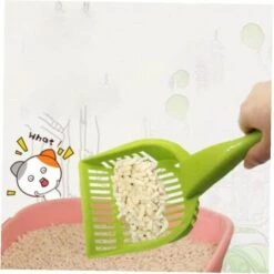 LONGZIMING Plastique Chat Litière Scoop Poignée Longue Poignée Nettoyage Soin Sable Sable Gaspillage Pelle Outil De Nettoyage -Promos Litière et bac à litière Magasin 39710382 4