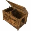 Maison De Toilette Pour Chat, Niche Pour Chats Avec Interne Cloison Séparant, Couvercle Rabattable, Grand Plateau Supérieur, Entrée Élargie, Robuste, Grande, Salon, Entrée, Couloir, HOOBRO EBF02MW01 - Marron Rustique 1 Maison De Toilette Pour Chat, Niche Pour Chats Avec Interne Cloison Séparant, Couvercle Rabattable, Grand Plateau Supérieur, Entrée Élargie, Robuste, Grande, Salon, Entrée, Couloir, HOOBRO EBF02MW01 - Marron Rustique -Promos Litière et bac à litière Magasin 40149788 1