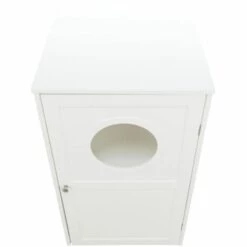 Maison De Chat Pour Litière 2 Niveaux 53x90x58 Cm Blanc TRIXIE -Promos Litière et bac à litière Magasin 40587758 5