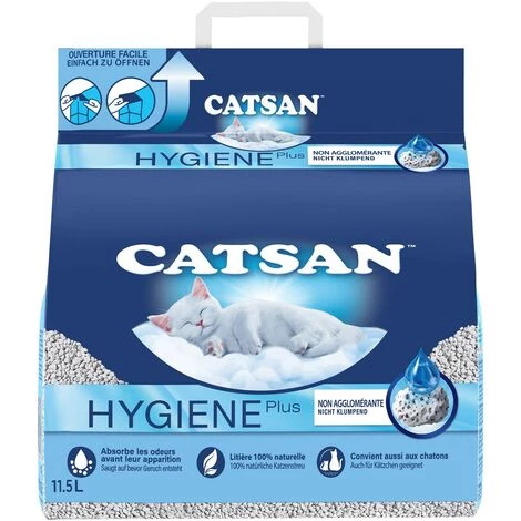 CATSAN Hygiene Plus Litière Minérale Pour Chat 11,5L 4 CATSAN Hygiene Plus Litière Minérale Pour Chat 11,5L – Image 2