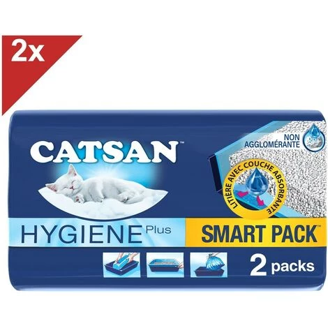 CATSAN Smartpack 4 Litières Et Sacs Prêts à Poser Pour Chat 4L (2x2x4L) 3 CATSAN Smartpack 4 Litières Et Sacs Prêts à Poser Pour Chat 4L (2x2x4L)