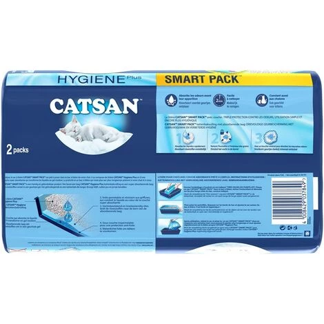 CATSAN Smartpack 4 Litières Et Sacs Prêts à Poser Pour Chat 4L (2x2x4L) 4 CATSAN Smartpack 4 Litières Et Sacs Prêts à Poser Pour Chat 4L (2x2x4L) – Image 2