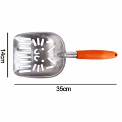 LONGZIMING Pelle à Litière Pour Chat, Pelle à Litière Pour Chiens Et Chats, Cuillère à Litière à Poignée En Caoutchouc Confortable, Pelle En Acier Inoxydable Pour Animaux De Compagnie -Promos Litière et bac à litière Magasin 41348111 5