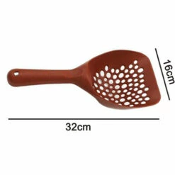 LONGZIMING Pelle à Litière Fresh Step Tout-en-un, Rapide Et Facile à Utiliser, Pelle à Litière Pour Chat, Poignée Ergonomique Pelle à Litière Pour Chat Pour Ramasser La Litière Pour Chat, Marron -Promos Litière et bac à litière Magasin 41656979 5