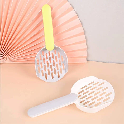 LONGZIMING Pelle à Litière, Poop Poop, Pelle à Litière Pour Chat, Pelle En Plastique, Blanc + Gris 6 LONGZIMING Pelle à Litière, Poop Poop, Pelle à Litière Pour Chat, Pelle En Plastique, Blanc + Gris – Image 4