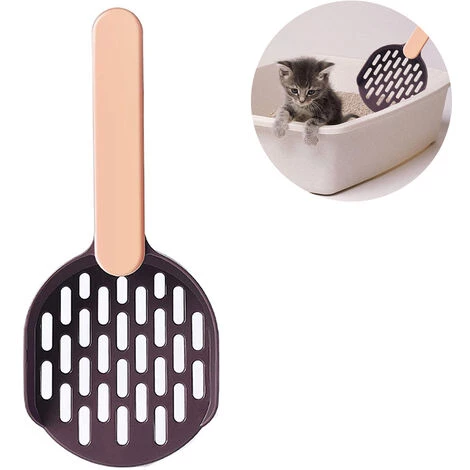 LONGZIMING Pelle à Litière, Poop Scoop, Pelle à Litière Pour Chat, Pelle En Plastique, Café + Poudre 4 LONGZIMING Pelle à Litière, Poop Scoop, Pelle à Litière Pour Chat, Pelle En Plastique, Café + Poudre – Image 2