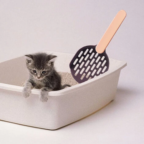 LONGZIMING Pelle à Litière, Poop Scoop, Pelle à Litière Pour Chat, Pelle En Plastique, Café + Poudre 5 LONGZIMING Pelle à Litière, Poop Scoop, Pelle à Litière Pour Chat, Pelle En Plastique, Café + Poudre – Image 3