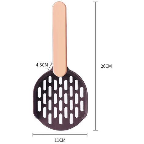 LONGZIMING Pelle à Litière, Poop Scoop, Pelle à Litière Pour Chat, Pelle En Plastique, Café + Poudre 7 LONGZIMING Pelle à Litière, Poop Scoop, Pelle à Litière Pour Chat, Pelle En Plastique, Café + Poudre – Image 5