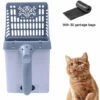 LONGZIMING Lot De 30 Sacs De Recharge - Système De Cuillères De Tamis à Litière Pour Chat Avec Sacs à Déchets Supplémentaires, Gris