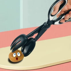 LONGZIMING Outil De Ramassage De Cuillère à Cisaillement Pour Litière Pour Animaux De Compagnie, Déchets De Pelle à Crottes De Chien, Grappin à Crottes De Chien, élévateur De Saleté Portable, Noir -Promos Litière et bac à litière Magasin 41663168 3