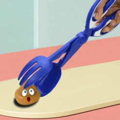 LONGZIMING Outil De Ramassage De Pelle à Cisaillement Pour Litière Pour Animaux De Compagnie, Déchets De Pelle à Crottes De Chien, Grappin à Crottes De Chien, élévateur De Saleté Portable, Bleu -Promos Litière et bac à litière Magasin 41663169 3