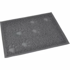 HOMEMAISON Tapis Antidérapant à Motifs Pattes Gris 40 X 30 Cm - Gris