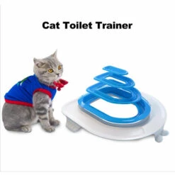 ASUPERMALL Système D'Entraînement Aux Toilettes Pour Chats Le Dresseur De Pots Pour Chats Peut Mettre Le Bac à Litière Pour Apprendre Aux Chats à Utiliser Les Toilettes, Blanc -Promos Litière et bac à litière Magasin 42723872 3
