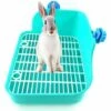 ECHOO Animal Domestique Toilettes Bac à Litière Maison De Toilette Litière D'angle Boîte à Litière De Lapin Toilette Pet Toilet Pour Petits Animaux Hamster Lapin Cochon D'Inde Vert (Vert) -Promos Litière et bac à litière Magasin 43229024 1