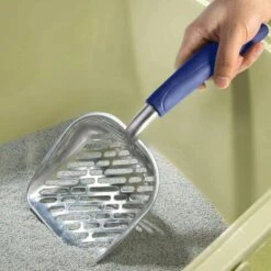 ALMI Animall Chat Litière Scooper Pelle Merde Remover Avec Long Manche Pour Animaux De Compagnie,Bleu -Promos Litière et bac à litière Magasin 43427733 3