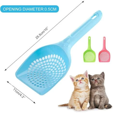 ALMI Pelle à Litière Pour Chat, 3 Pièces Bac à Litière Plastique Pour Chat, Animal Domestique Pelle à Litière Avec Poignée Antidérapante, Animal Propre Les Fournitures De Nettoyage 4 ALMI Pelle à Litière Pour Chat, 3 Pièces Bac à Litière Plastique Pour Chat, Animal Domestique Pelle à Litière Avec Poignée Antidérapante, Animal Propre Les Fournitures De Nettoyage – Image 2