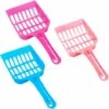 ALMI Lot De 3 Pelle à Litière Pour Chat, Portable Plastique Alimentaire Scoop Pour Chat Ciot Avec Manches Outil De Nettoyage Pour Animaux Domestiques Pour Nettoyer Litière Des Chats Sable