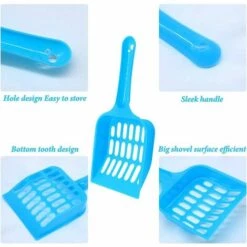 ALMI Lot De 3 Pelle à Litière Pour Chat, Portable Plastique Alimentaire Scoop Pour Chat Ciot Avec Manches Outil De Nettoyage Pour Animaux Domestiques Pour Nettoyer Litière Des Chats Sable -Promos Litière et bac à litière Magasin 43438004 3