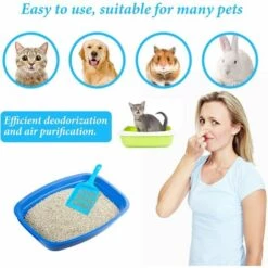 ALMI Lot De 3 Pelle à Litière Pour Chat, Portable Plastique Alimentaire Scoop Pour Chat Ciot Avec Manches Outil De Nettoyage Pour Animaux Domestiques Pour Nettoyer Litière Des Chats Sable -Promos Litière et bac à litière Magasin 43438004 4