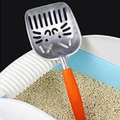 ALMI Pelle à Litière Pour Chat, Pelles à Litière, Support Pelle à Litière De Toilettes Pour Chats Avec Long Manche Facile à Nettoyer Pour Animaux De Compagnie Et Chats -Promos Litière et bac à litière Magasin 43438037 4