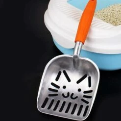 ALMI Pelle à Litière Pour Chat, Pelles à Litière, Support Pelle à Litière De Toilettes Pour Chats Avec Long Manche Facile à Nettoyer Pour Animaux De Compagnie Et Chats -Promos Litière et bac à litière Magasin 43438037 5