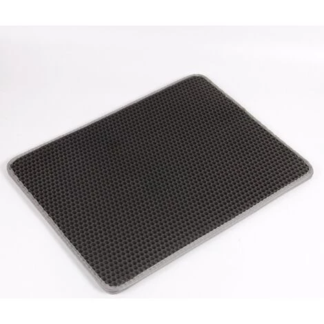 HANBING Tapis De Litière Pour Chat Tapis Anti-sable Et Imperméable Tapis Tout Usage Pour Chats Et Chiens Tapis De Litière Pour Chat Double Couche (gris 30*30) 3 HANBING Tapis De Litière Pour Chat Tapis Anti-sable Et Imperméable Tapis Tout Usage Pour Chats Et Chiens Tapis De Litière Pour Chat Double Couche (gris 30*30)
