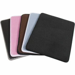 HANBING Tapis De Litière Pour Chat Tapis Anti-sable Et Imperméable Tapis Tout Usage Pour Chats Et Chiens Tapis De Litière Pour Chat Double Couche (gris 30*30) 9 HANBING Tapis De Litière Pour Chat Tapis Anti-sable Et Imperméable Tapis Tout Usage Pour Chats Et Chiens Tapis De Litière Pour Chat Double Couche (gris 30*30) -Promos Litière et bac à litière Magasin 43595470 3