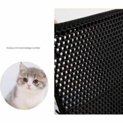 HANBING Tapis De Litière Pour Chat Tapis Anti-sable Et Imperméable Tapis Tout Usage Pour Chats Et Chiens Tapis De Litière Pour Chat Double Couche (gris 30*30) 10 HANBING Tapis De Litière Pour Chat Tapis Anti-sable Et Imperméable Tapis Tout Usage Pour Chats Et Chiens Tapis De Litière Pour Chat Double Couche (gris 30*30) -Promos Litière et bac à litière Magasin 43595470 4