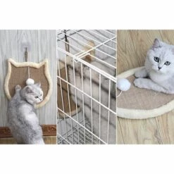 HANBING Meubles Pour Animaux De Compagnie Protection Anti-rayures Canapé Sisal Tapis De Griffe De Meulage Petit Tapis De Capture De Poisson 11 HANBING Meubles Pour Animaux De Compagnie Protection Anti-rayures Canapé Sisal Tapis De Griffe De Meulage Petit Tapis De Capture De Poisson -Promos Litière et bac à litière Magasin 43595587 5