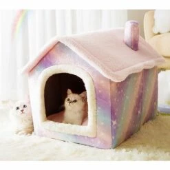 HANBING Meubles Pour Animaux De Compagnie | Four Seasons Universel Amovible Et Lavable Nid Pour Animaux De Compagnie (S) Lapin Gris -Promos Litière et bac à litière Magasin 43596018 2