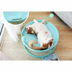 HANBING Meubles Pour Animaux De Compagnie Style Ouvert En Peluche Antidérapant Nid Pour Animaux De Compagnie Printemps Et été Vert -Promos Litière et bac à litière Magasin 43596328 2