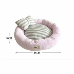 HANBING Meubles Pour Animaux | Plus Velours Pour Garder Au Chaud Nid Pour Animaux Quatre Saisons Bleu Clair (S) -Promos Litière et bac à litière Magasin 43596777 2