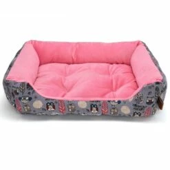 HANBING Chenil à Hot-dog D'hiver Chenil Pour Chat Chenil Pour Animaux De Compagnie (rouge Long, S)