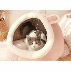HANBING Pet Furniture Semi-fermé Four Seasons Confortable Nid Pour Animaux De Compagnie (S) Requin -Promos Litière et bac à litière Magasin 43596904 3