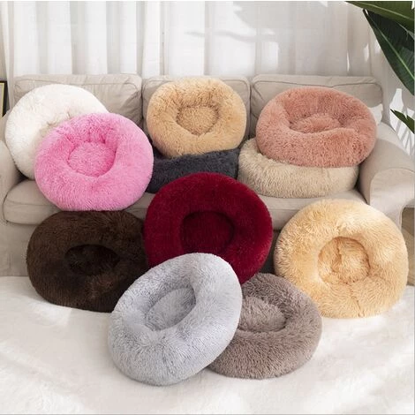 HANBING Niche Pour Chien, Chenil Pour Chat, Chenil Rond En Peluche, Lit Pour Chien, Tapis D'hiver Chaud, Coussin Pour Chien, Fournitures Pour Animaux De Compagnie, Lit Pour Animal De Compagnie (40 Cm De Diamètre, Tie-dye Gris Foncé) 6 HANBING Niche Pour Chien, Chenil Pour Chat, Chenil Rond En Peluche, Lit Pour Chien, Tapis D'hiver Chaud, Coussin Pour Chien, Fournitures Pour Animaux De Compagnie, Lit Pour Animal De Compagnie (40 Cm De Diamètre, Tie-dye Gris Foncé) – Image 4