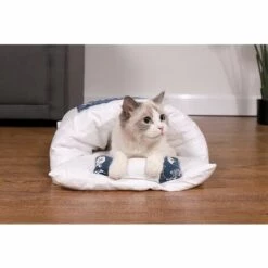 HANBING Meubles Pour Animaux De Compagnie Sac De Couchage Pour Animaux De Compagnie Fermé Amovible Et Lavable Poney Bleu (S) -Promos Litière et bac à litière Magasin 43597217 4