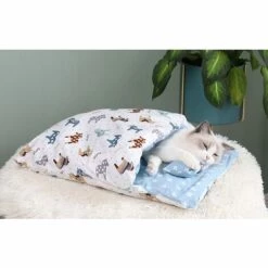 HANBING Meubles Pour Animaux De Compagnie Sac De Couchage Pour Animaux De Compagnie Fermé Amovible Et Lavable Poney Bleu (S) -Promos Litière et bac à litière Magasin 43597217 5