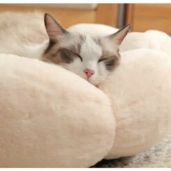 HANBING Meubles Pour Animaux De Compagnie Nid En Peluche D'hiver Chaud Gris (55*55cm) -Promos Litière et bac à litière Magasin 43597239 2