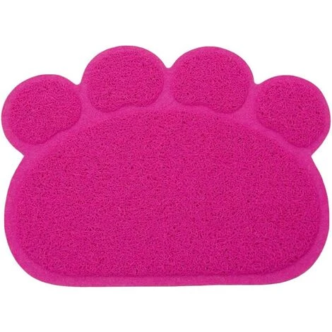 ELLE PVC Forme De Patte Chat Chien Tapis Bac à Litière Couverture Antidérapant Nourriture Eau Bol Alimentation Plateau 7 ELLE PVC Forme De Patte Chat Chien Tapis Bac à Litière Couverture Antidérapant Nourriture Eau Bol Alimentation Plateau – Image 5
