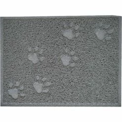 ELLE Tapis De Litière Rectangle Impression Patte Pour Chat